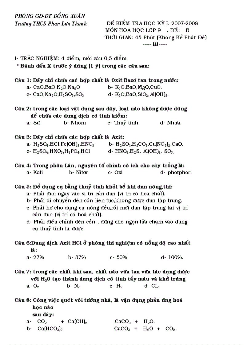 image for page Đề thi hki có đáp án 2 đề