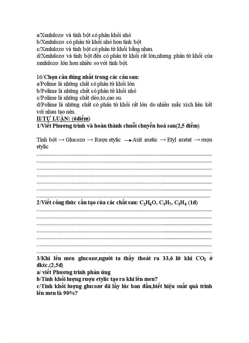 image for page Dề thi học kì II hóa 9 1