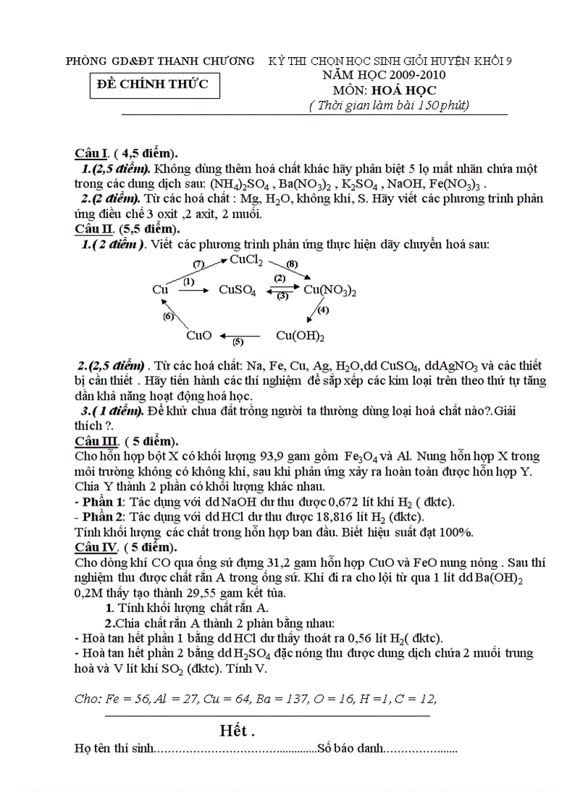 image for page De thi HSG huyen mon Hoa 9