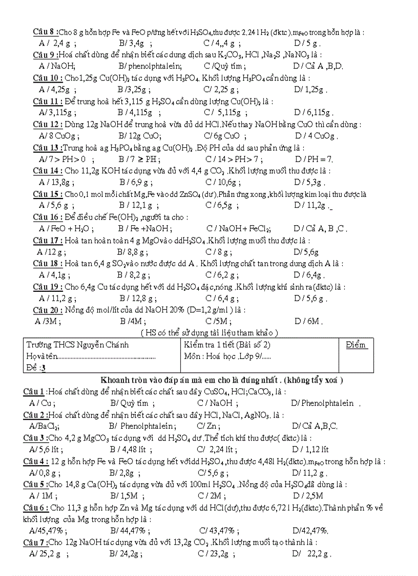 image for page Đề trắc nghiệm có đáp án