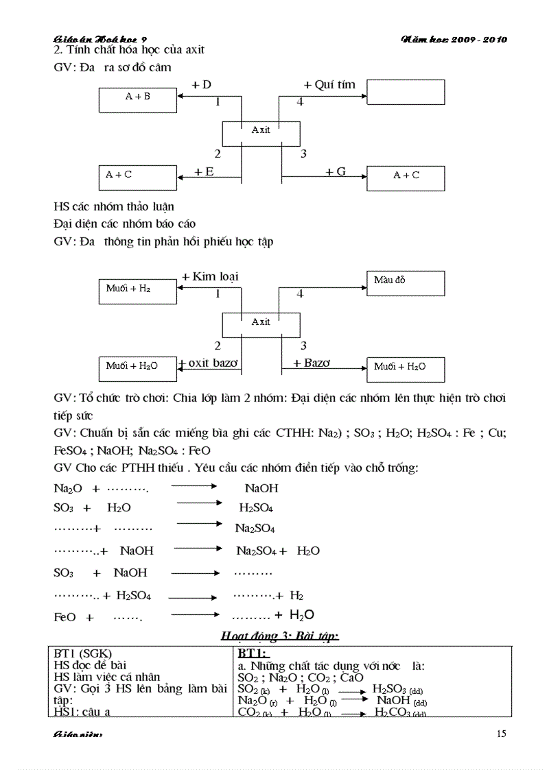 image for page Giao an Hoa hoc 9 Hai cot