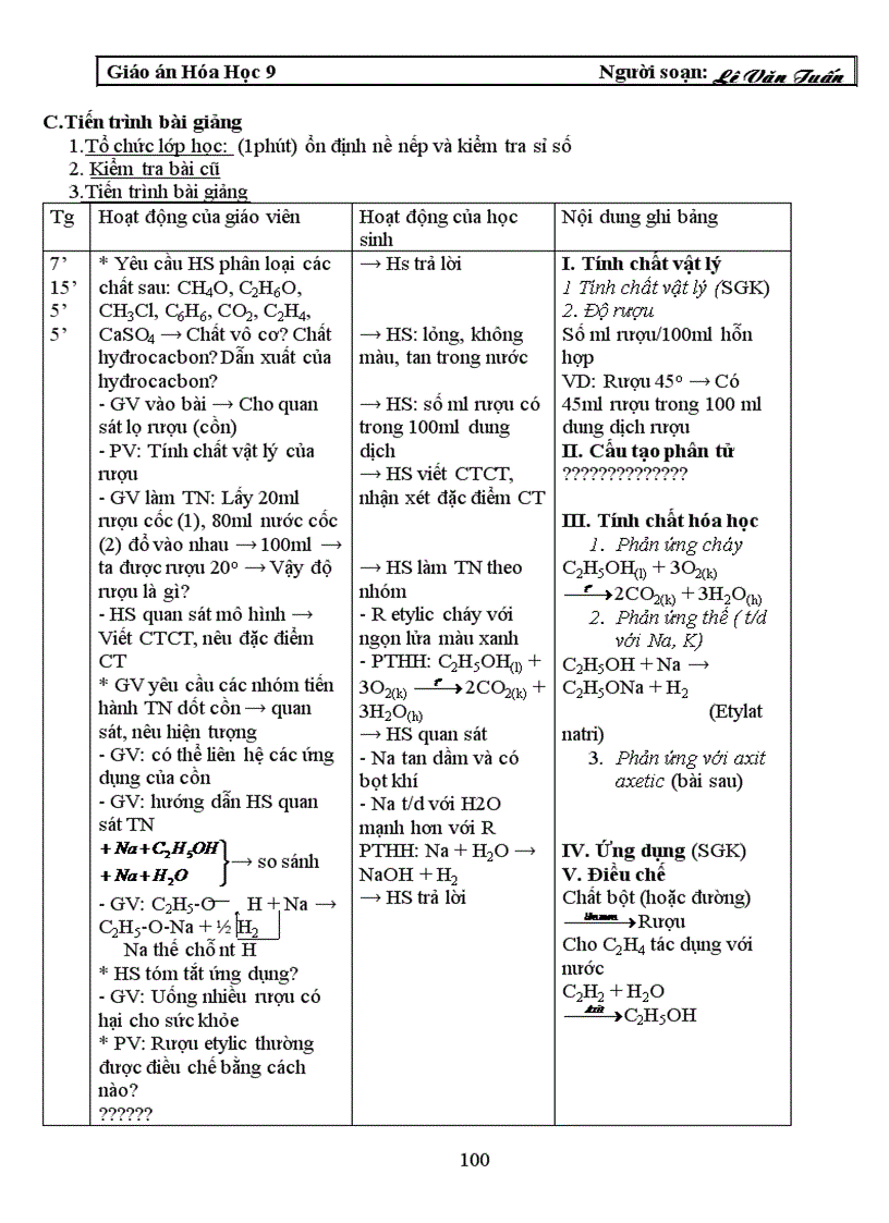 image for page Giao an 9 3 côt