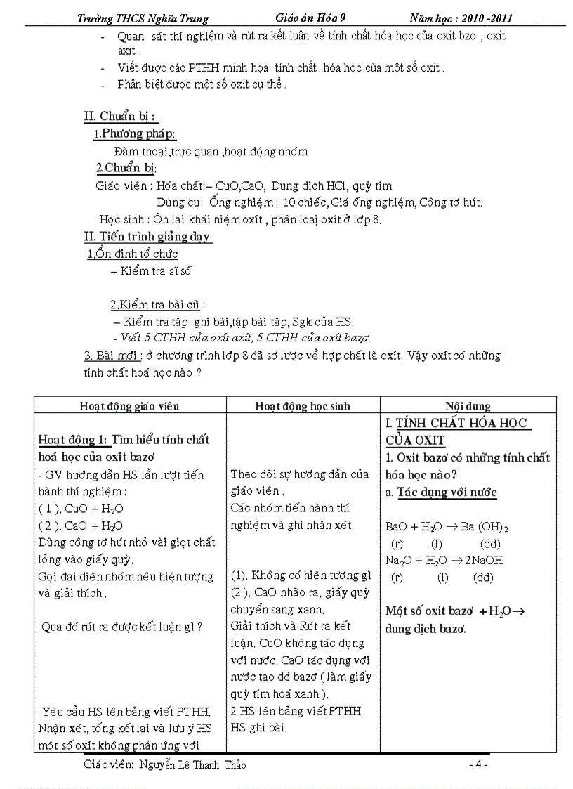 image for page Giao an chuan kt hoa 9