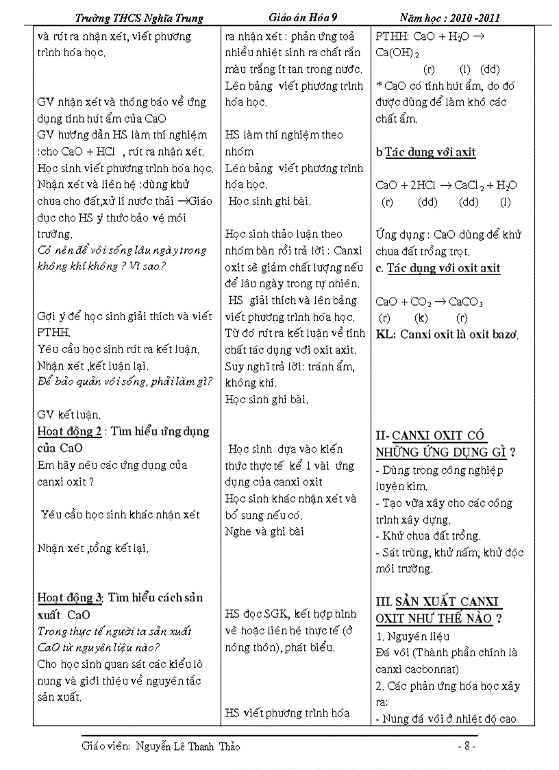 image for page Giao an chuan kt hoa 9