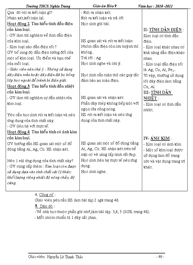 image for page Giao an chuan kt hoa 9