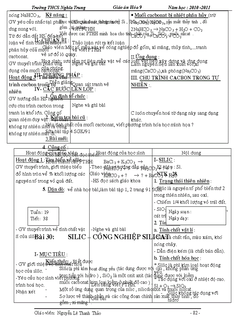 image for page Giao an chuan kt hoa 9