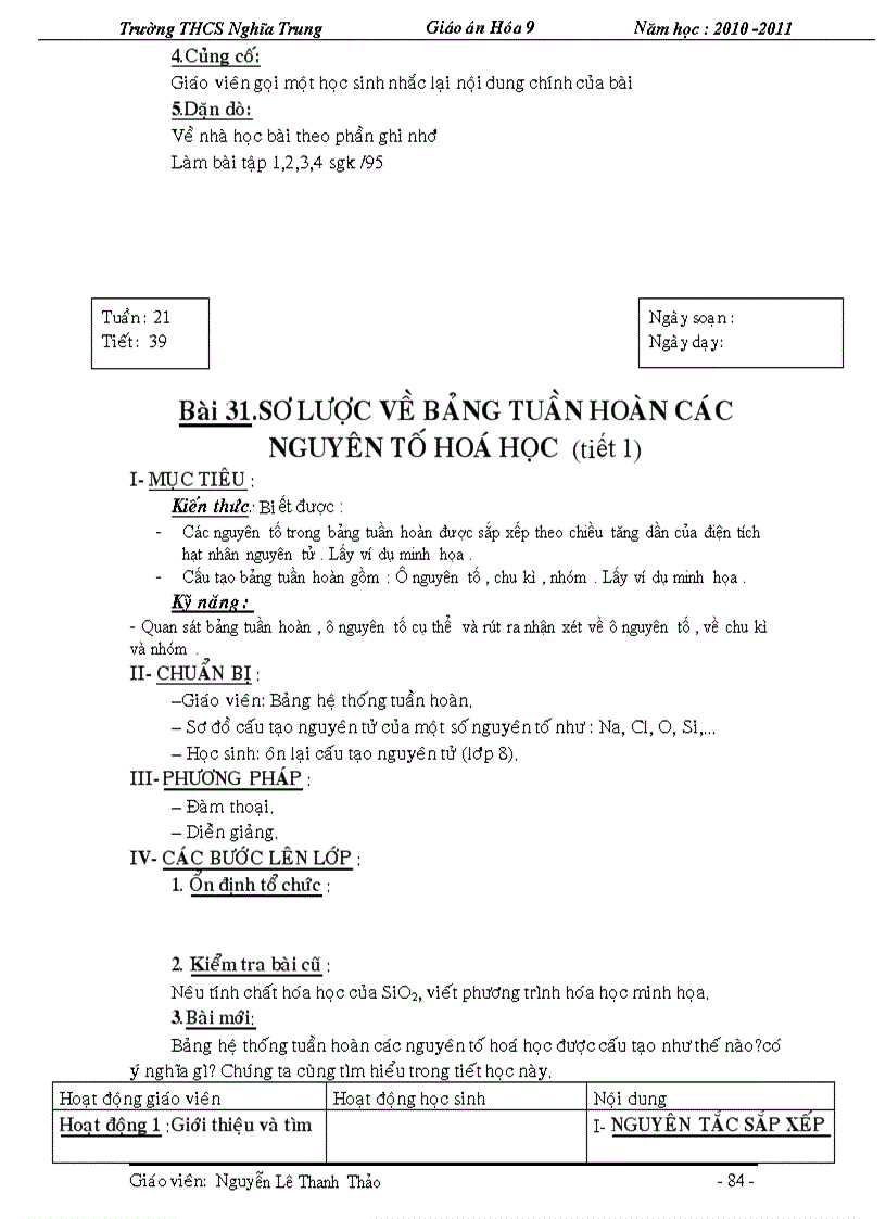 image for page Giao an chuan kt hoa 9