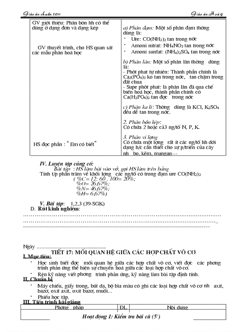 image for page Giao an chuan KT KN 2011 Chuong 2