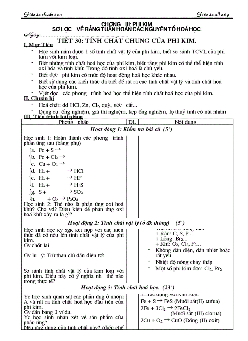 image for page Giao an chuan KT KN 2011 Chuong 4