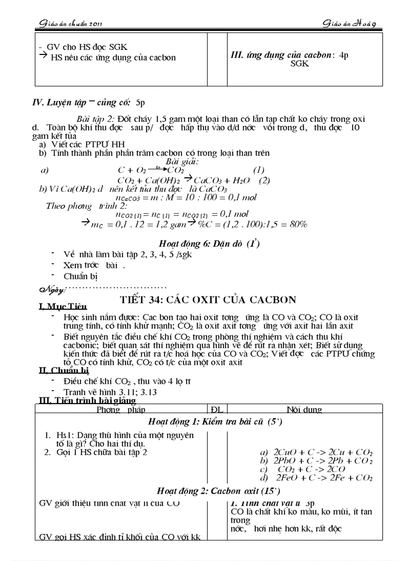 image for page Giao an chuan KT KN 2011 Chuong 4
