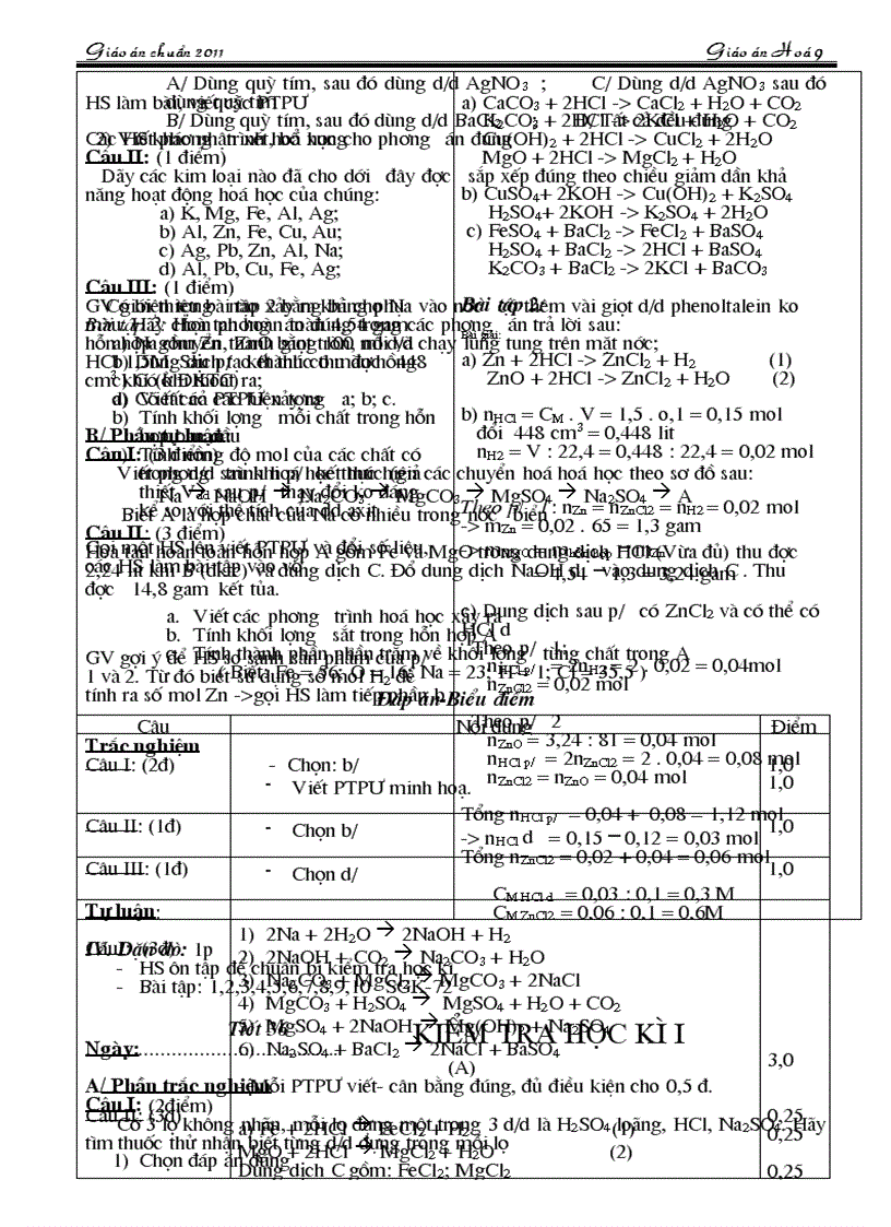 image for page Giao an chuan KT KN 2011 Chuong 4