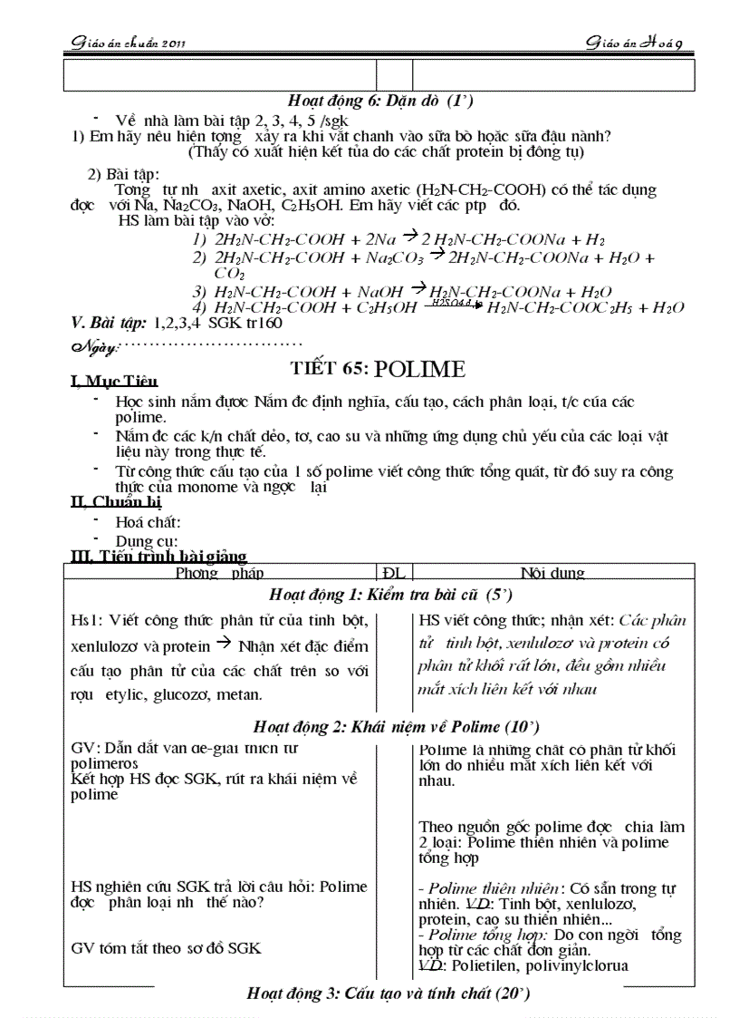 image for page Giao an chuan KT KN 2011 Chuong 6