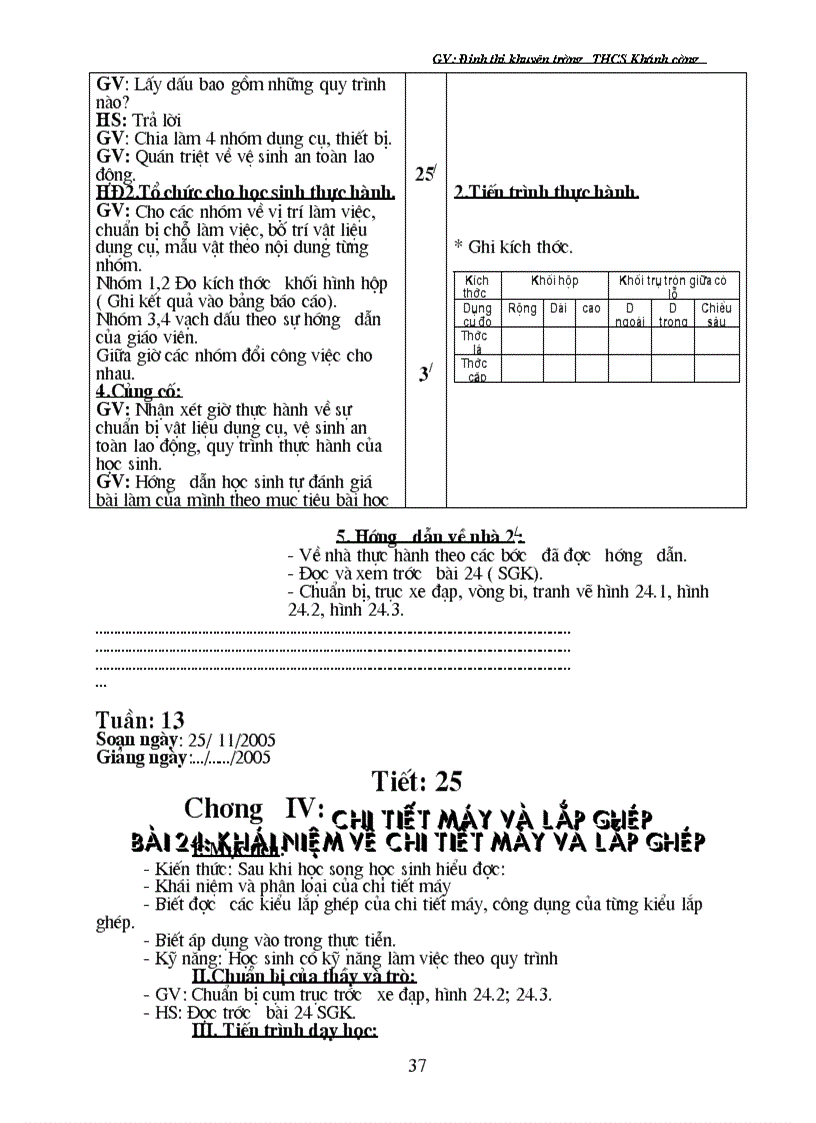 image for page Giáo án CN 8 Học kì I