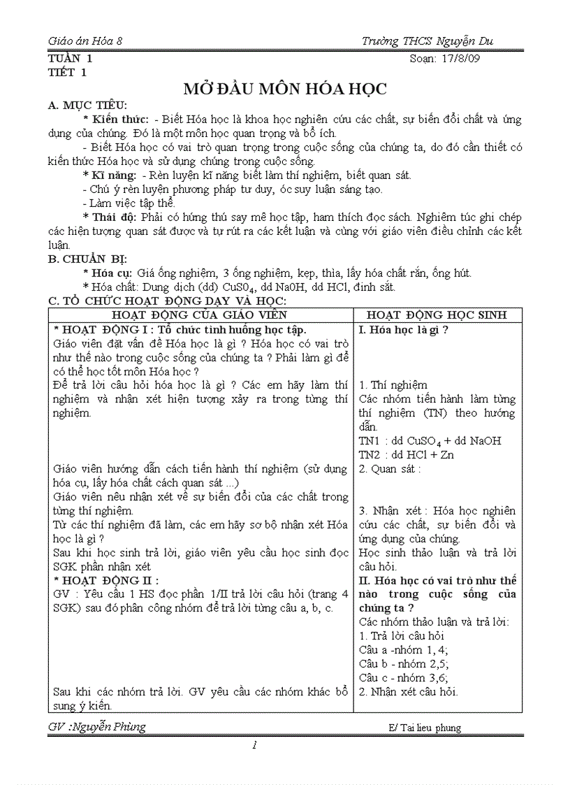 image for page Giáo án hóa 8 hk i