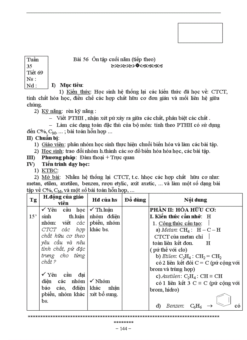 image for page Giao an hoa 9 5 cot chuan