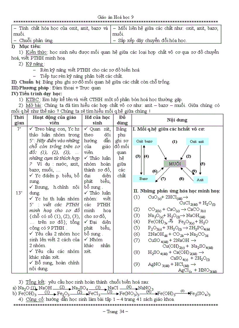 image for page Giáo án hóa 9 5 cộtTiền Giang