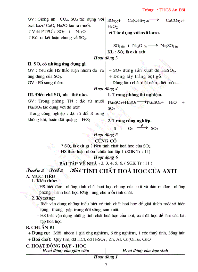 image for page Giáo án Hóa 9 cả năm 2009 2010