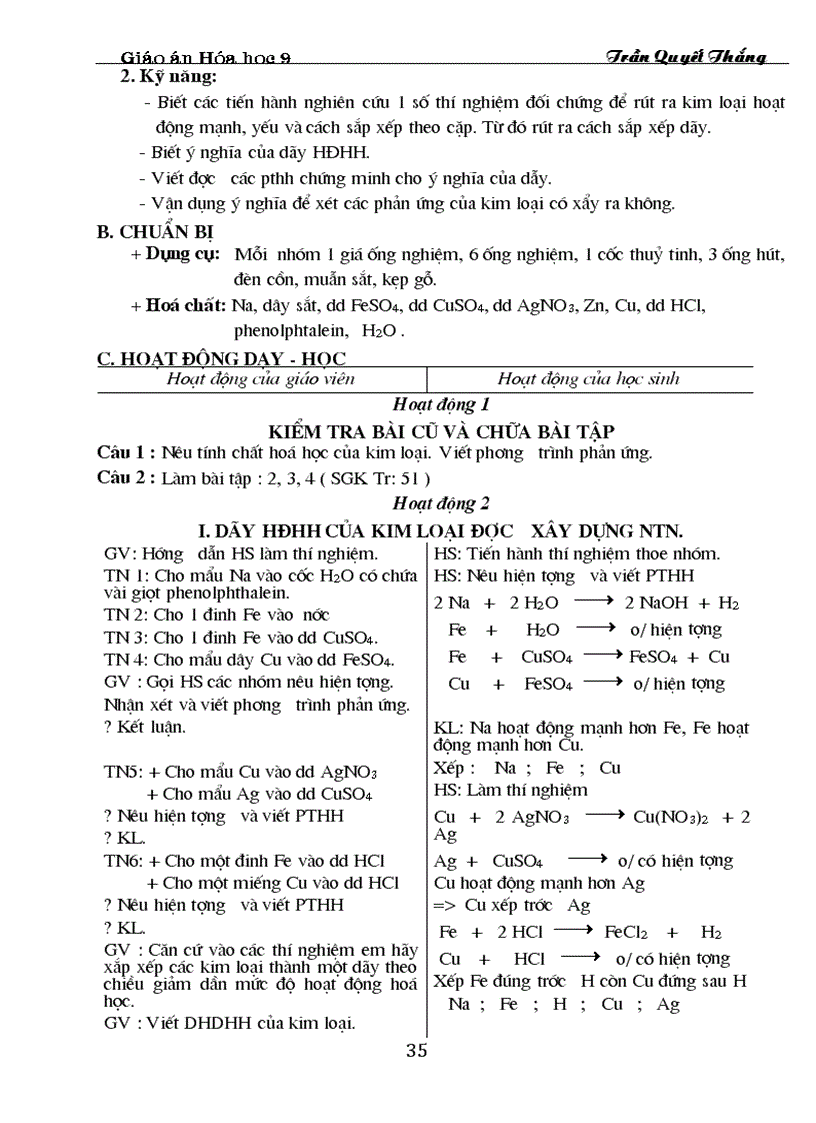 image for page Giao an hoa 9 chon bo