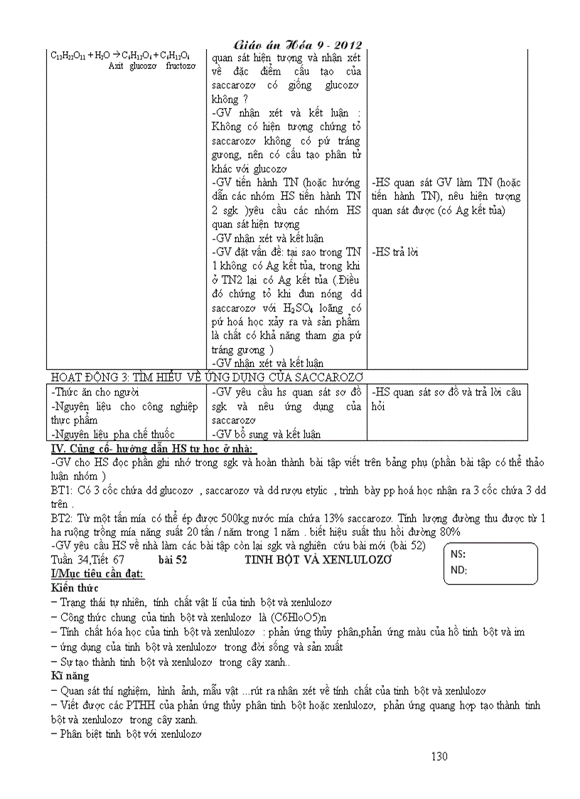 image for page Giao an Hoa 9 Chuan KT 1