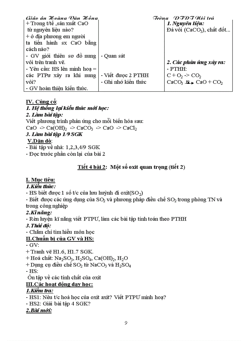 image for page Giao an hoa 9 Cuc chuan