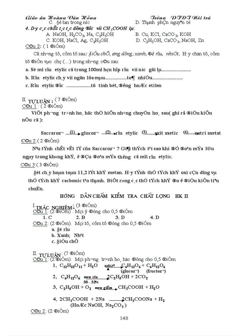 image for page Giao an hoa 9 Cuc chuan