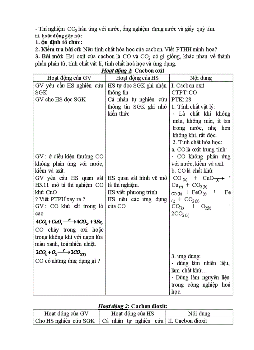 image for page Giáo án Hóa 9 HKI hay