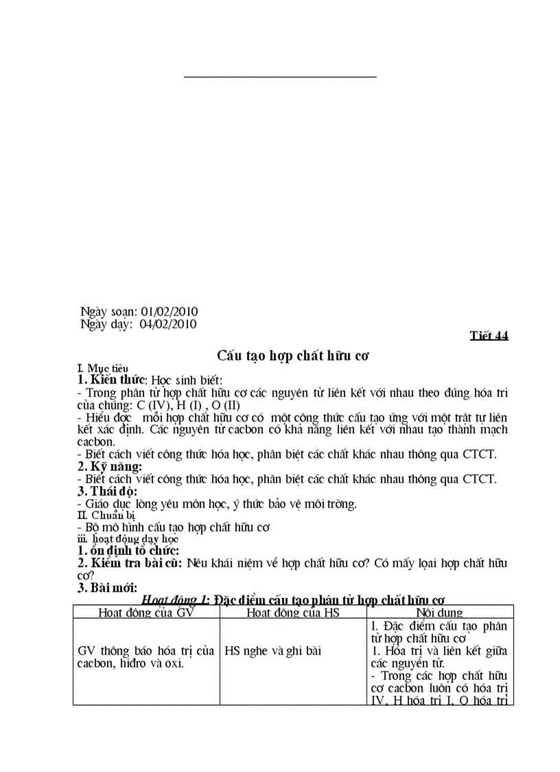 image for page Giáo án Hóa 9 HKII 3 cột mới