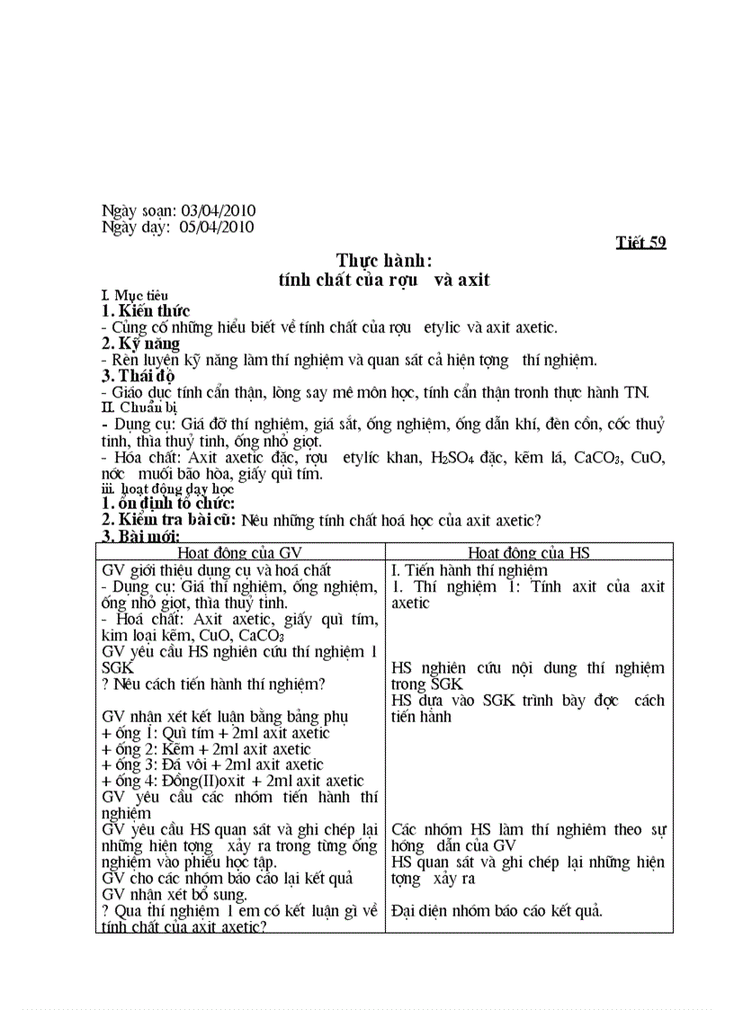 image for page Giáo án Hóa 9 HKII 3 cột mới