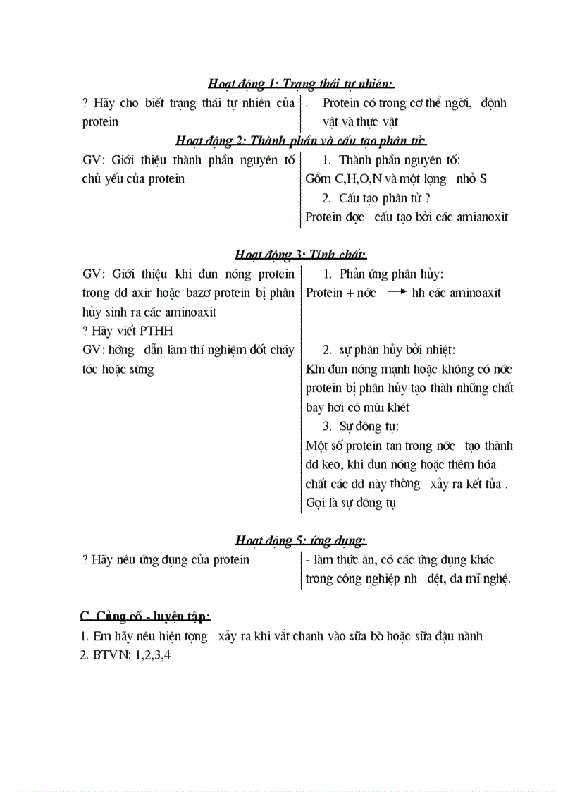 image for page Giáo án Hóa 9 HKII 3 cột mới