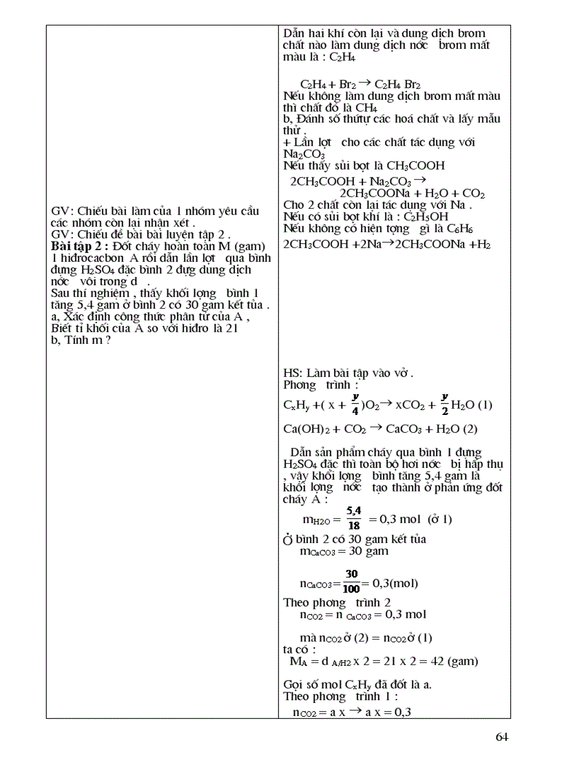 image for page Giao an Hoa 9 Ki II day du