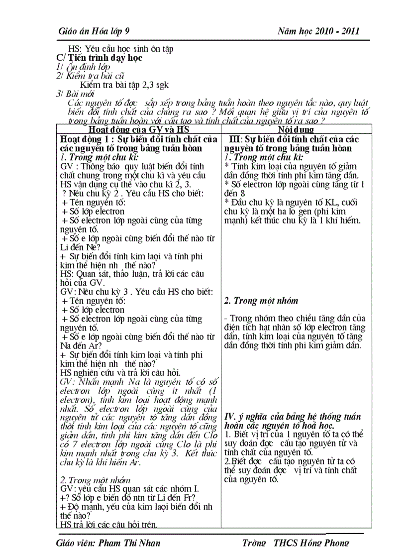 image for page Giao an hoa 9 ki II