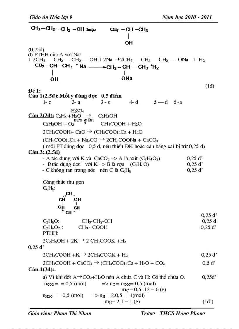 image for page Giao an hoa 9 ki II
