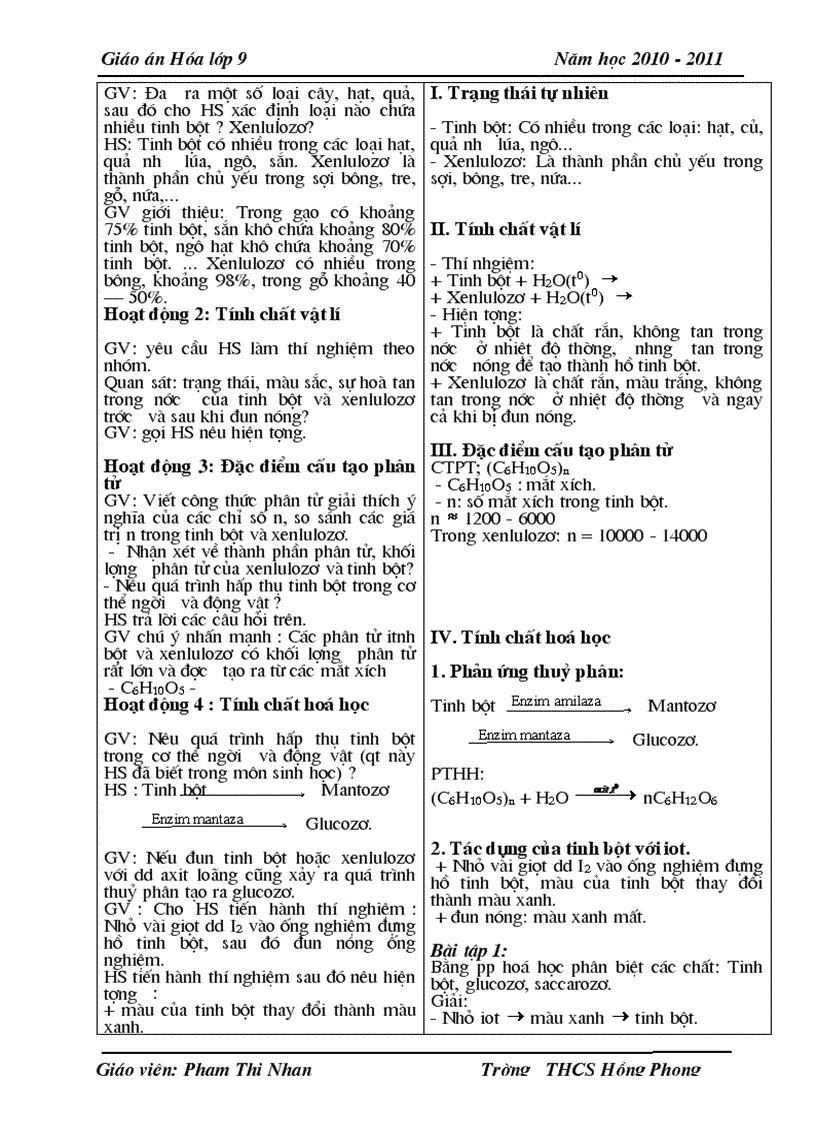 image for page Giao an hoa 9 ki II