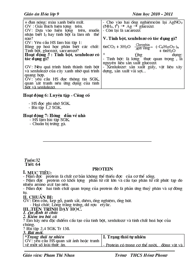 image for page Giao an hoa 9 ki II