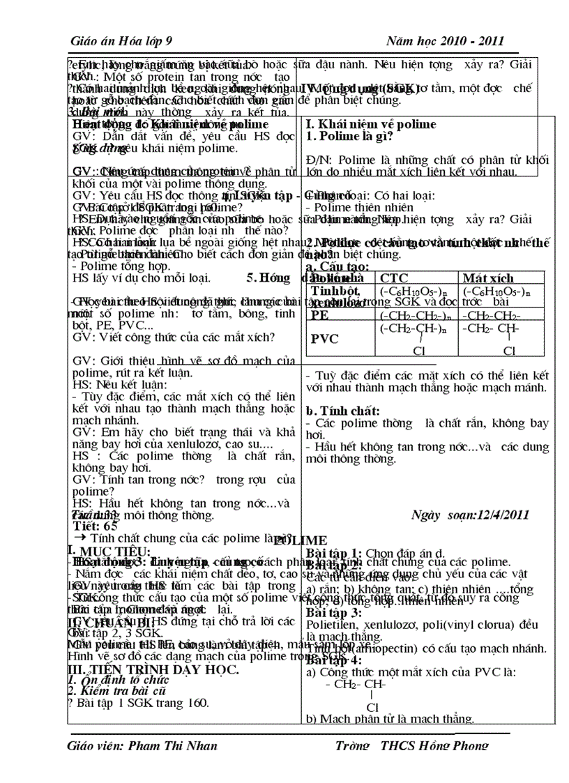 image for page Giao an hoa 9 ki II