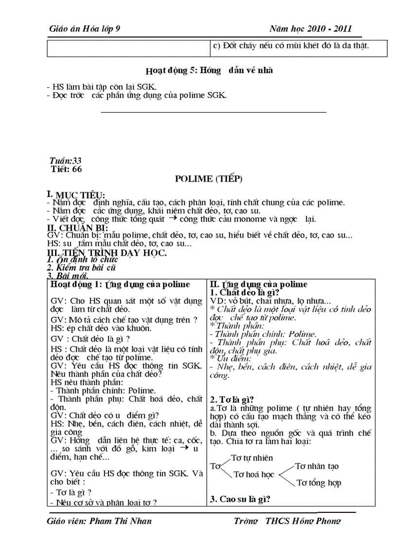 image for page Giao an hoa 9 ki II