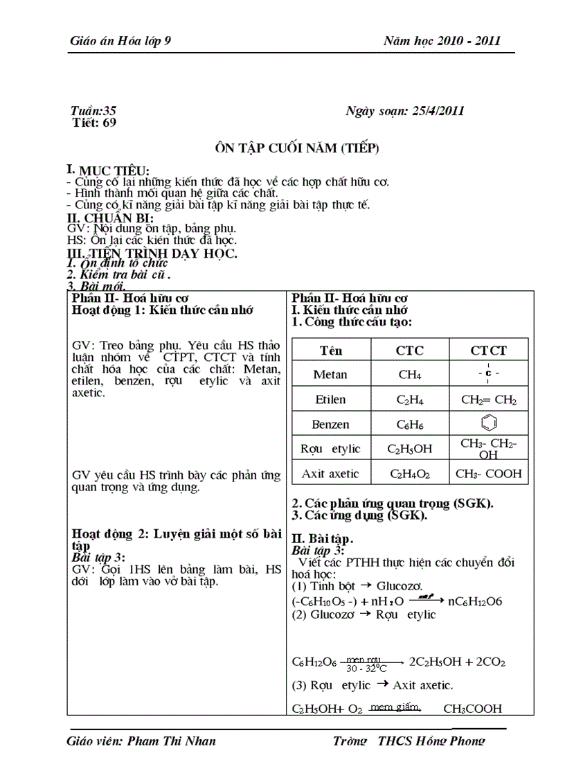 image for page Giao an hoa 9 ki II