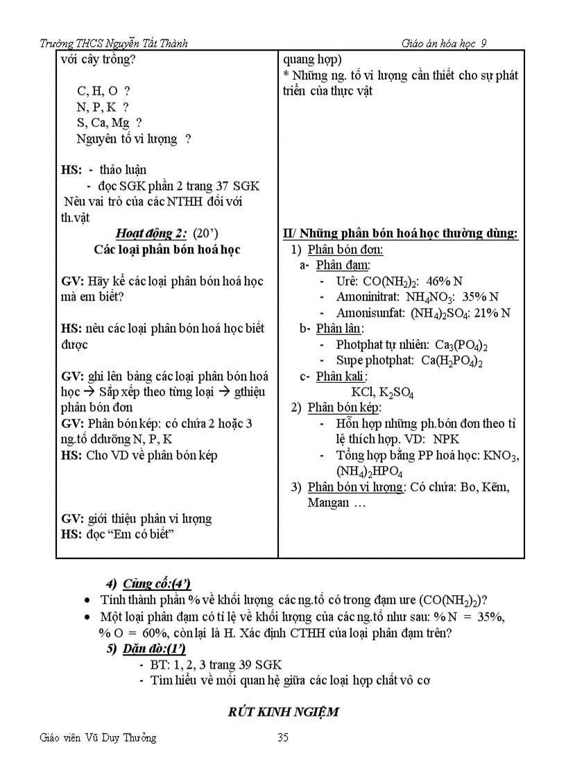 image for page Giao an hoa 9 ky 1 chuan ktkn