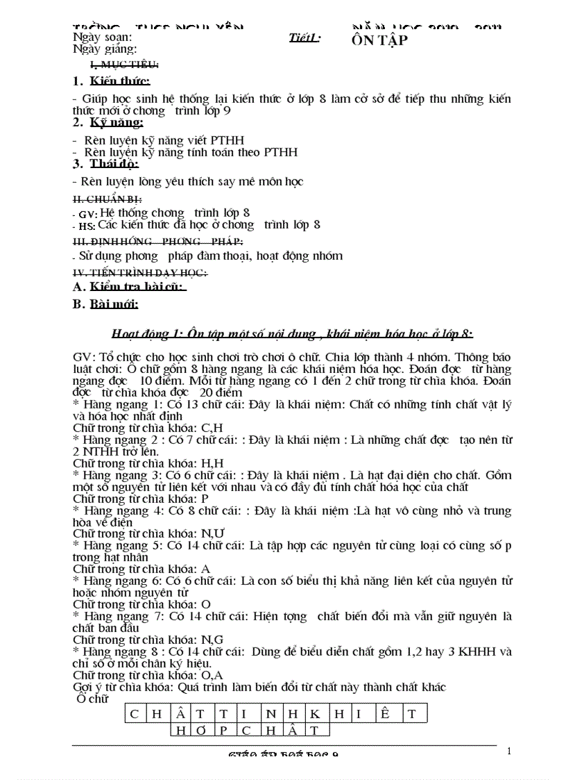 image for page Giao an hoa 9 nam hoc 2011 2012