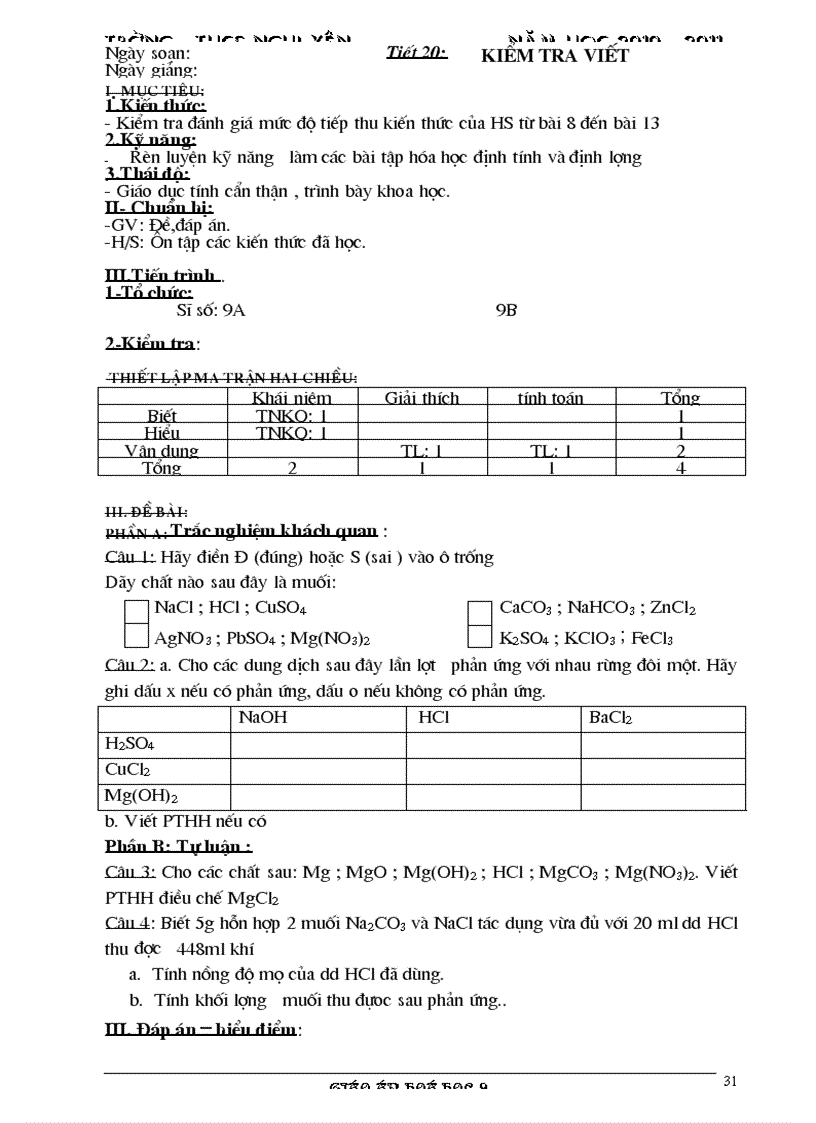 image for page Giao an hoa 9 nam hoc 2011 2012