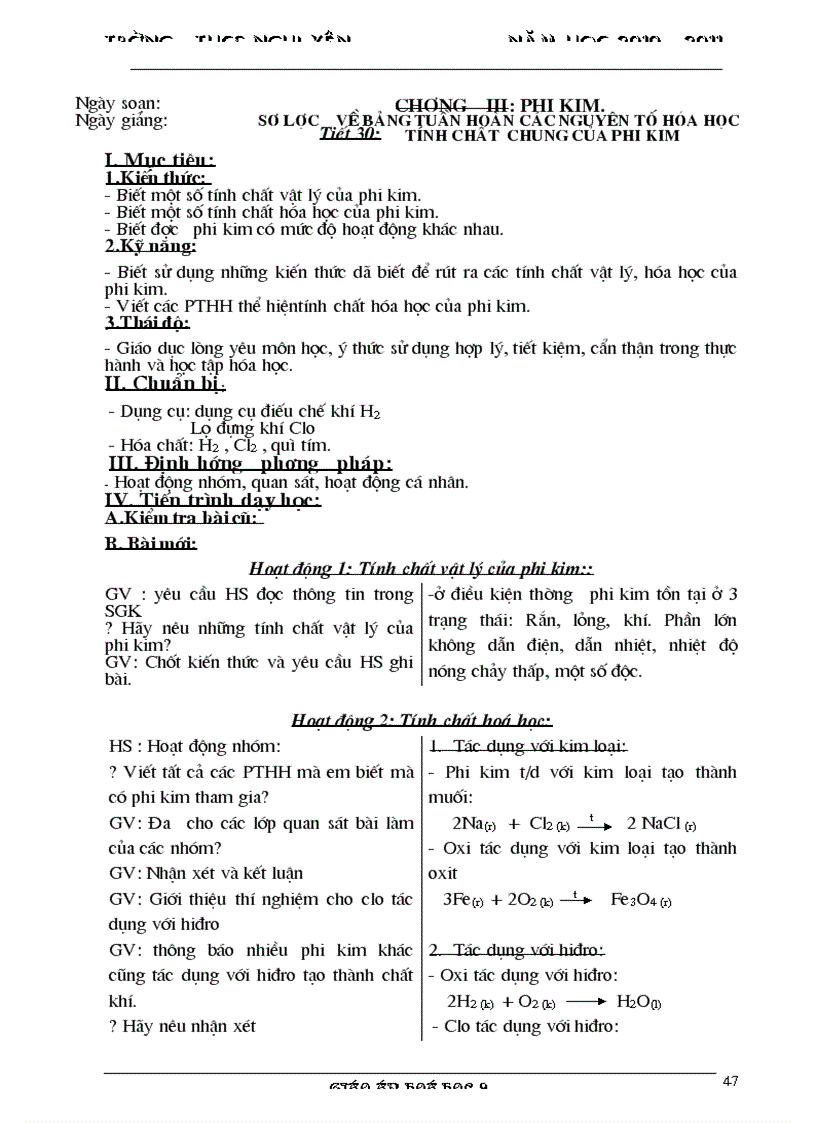 image for page Giao an hoa 9 nam hoc 2011 2012