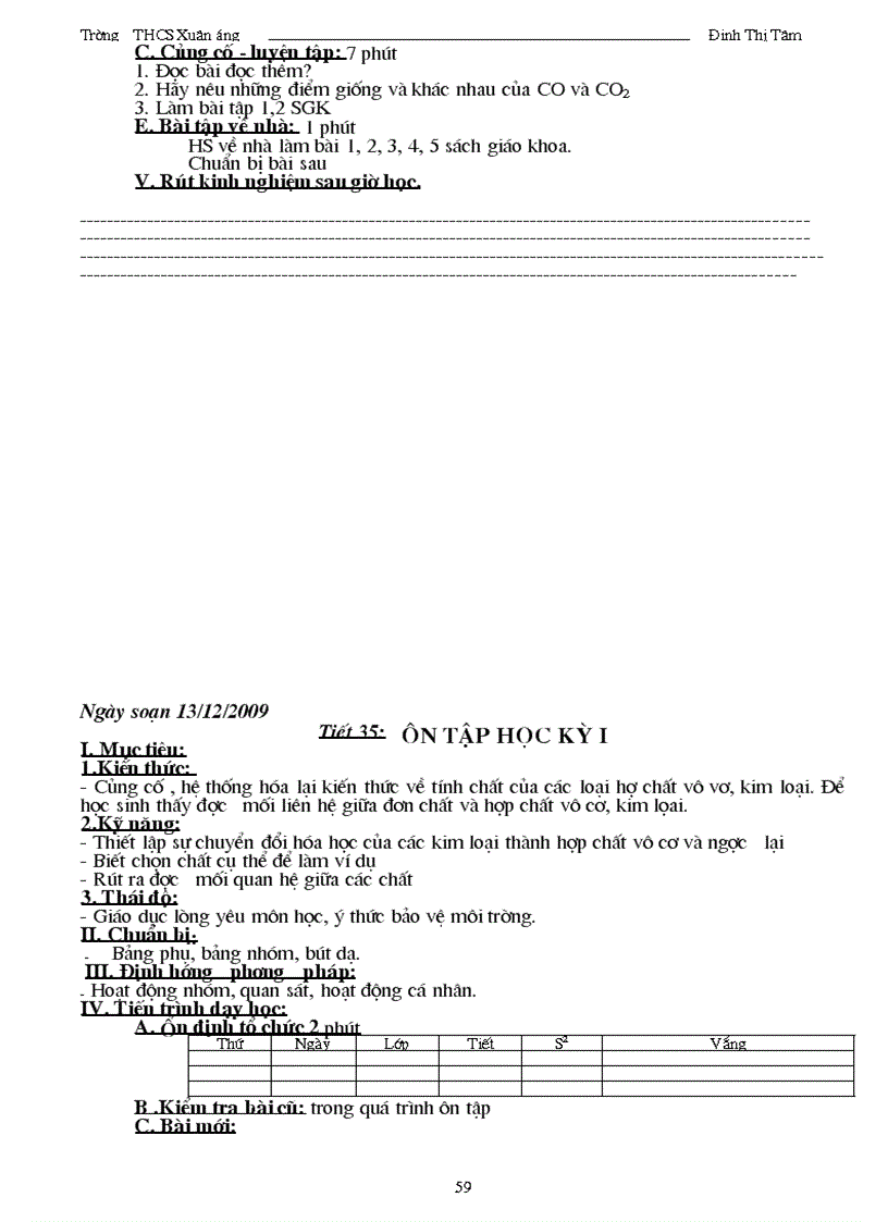 image for page Giáo án hoá 9 tham khảo