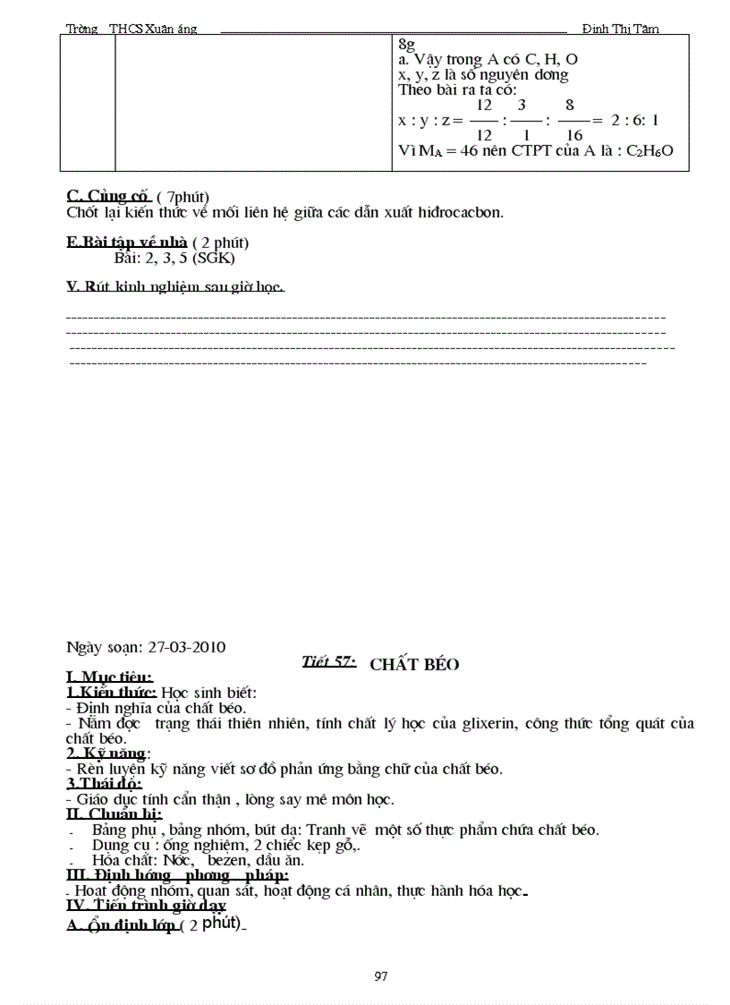 image for page Giáo án hoá 9 tham khảo