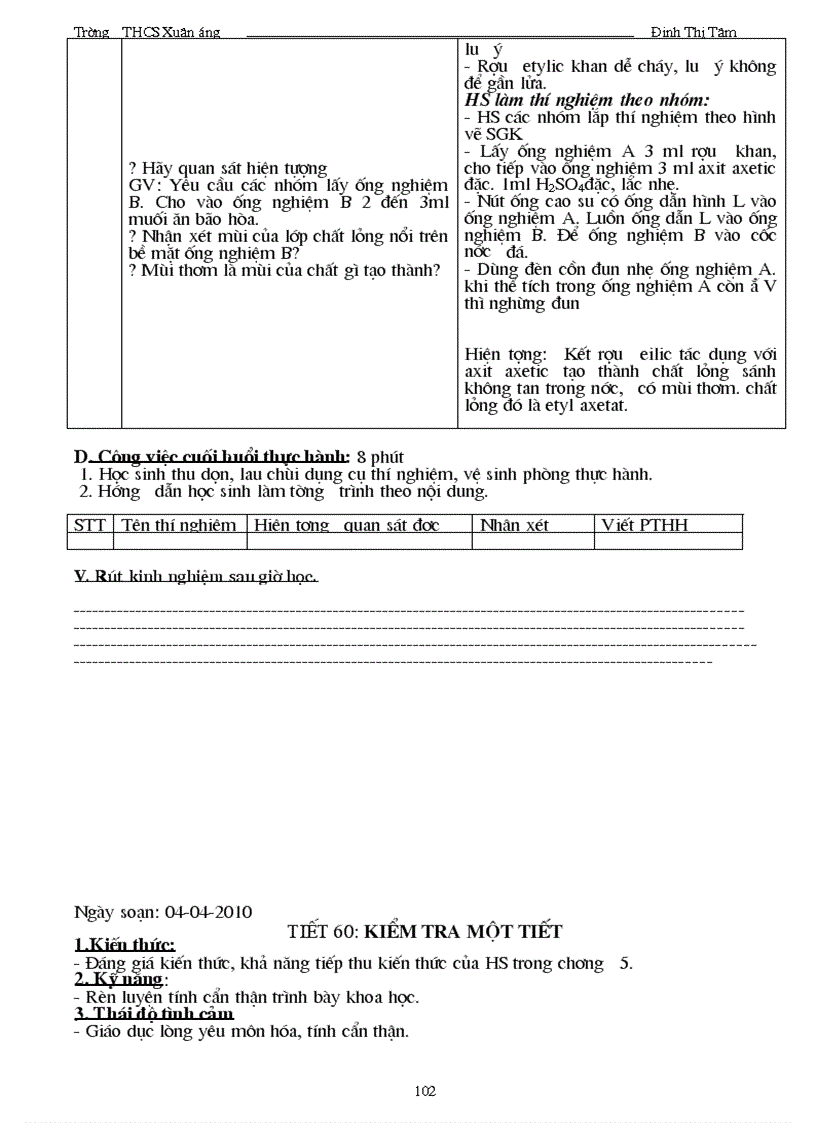 image for page Giáo án hoá 9 tham khảo