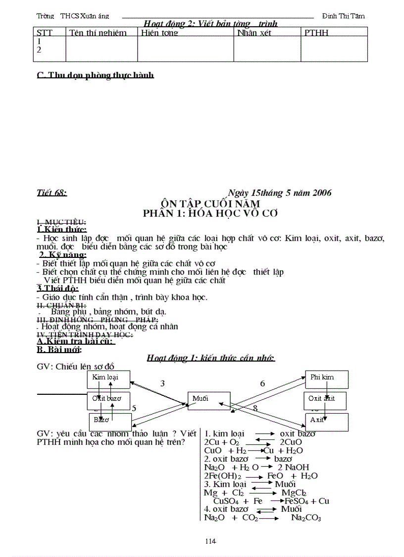 image for page Giáo án hoá 9 tham khảo