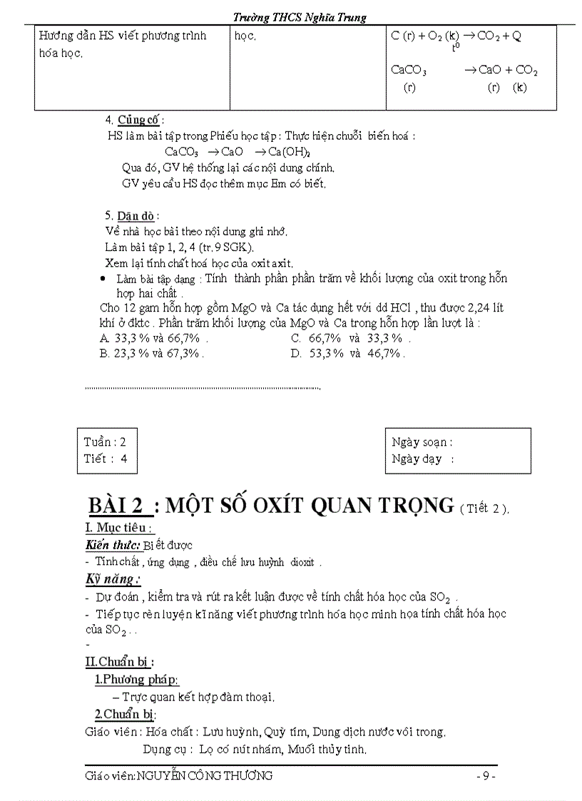 image for page Giáo an hoa 9 theo chuan kien thuc