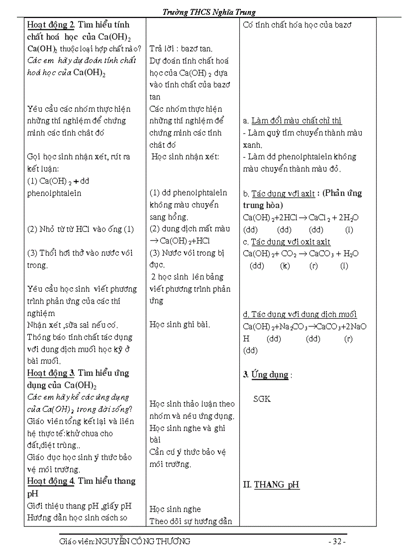 image for page Giáo an hoa 9 theo chuan kien thuc