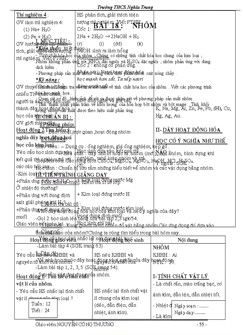 image for page Giáo an hoa 9 theo chuan kien thuc