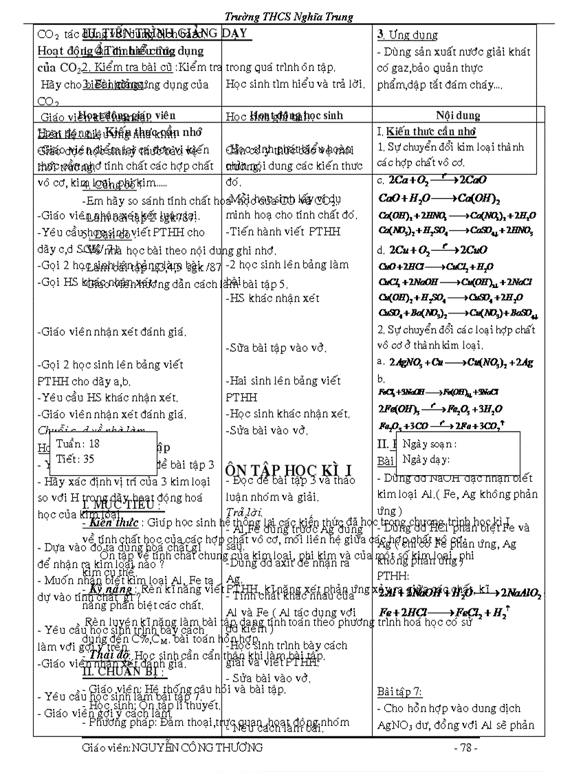 image for page Giáo an hoa 9 theo chuan kien thuc