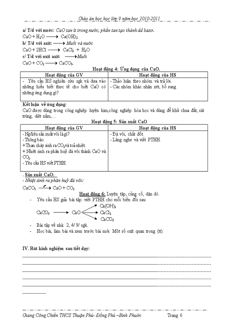 image for page Giáo án hóa 9 theo chuan KT KN